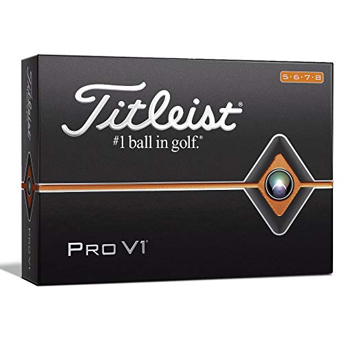 Titleist Pro V1 Golf Balls, White, High Play Numbers (5-8),...