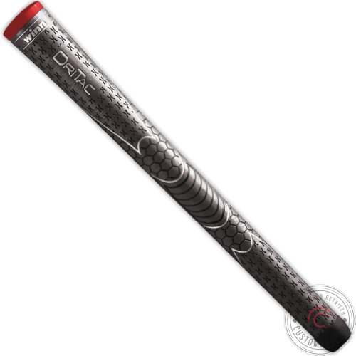 Winn Dri-Tac Standard Size Golf Grips - Set of 9, Dark Gray