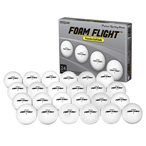 GoSports Foam Flight Practice Golf Balls - Pack of 24...