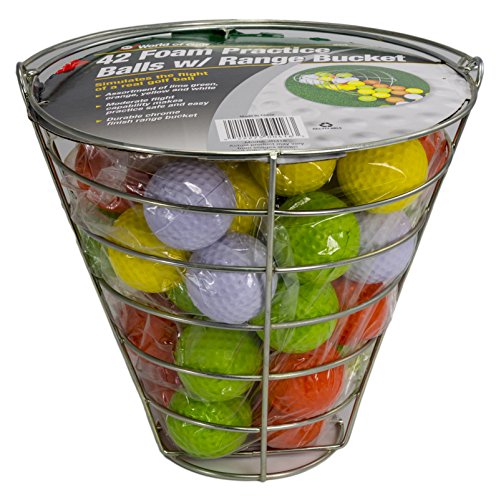 Jef World of Golf Foam Practice Balls (42 Multi-Colored...