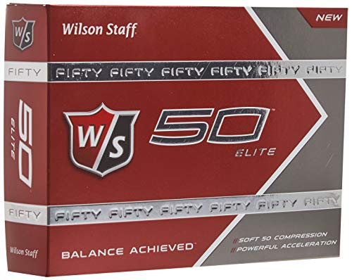 Wilson Golf Staff Fifty Elite Golf Balls, Dozen Slide Pack,...