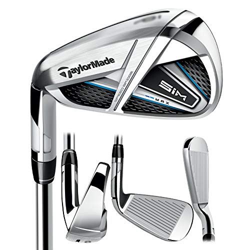 TaylorMade SIM MAX Irons, Graphite Shaft, Fujikura Ventus...