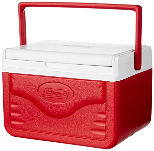 Coleman FlipLid Cooler, 5 Quart , Red